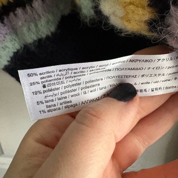 Zara Black and Multicolor Striped Sweater - Picture 5 of 5